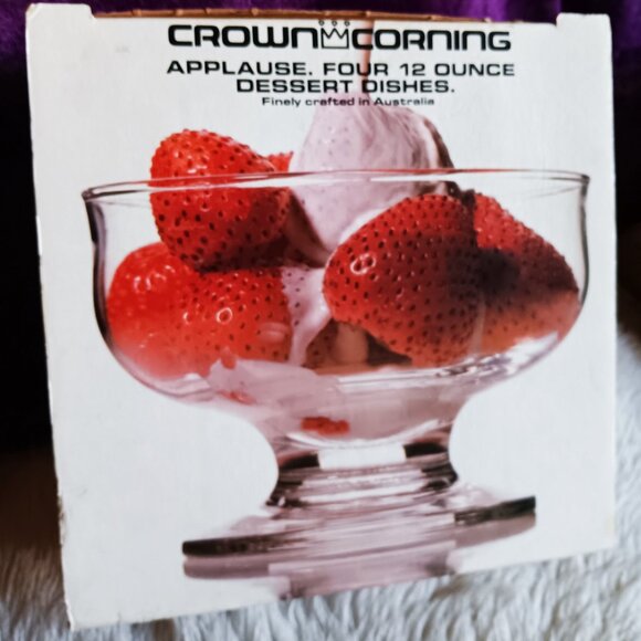 Time for the Sweet Stuff! New In Box Vintage Dessert Dishes - Picture 1 of 6